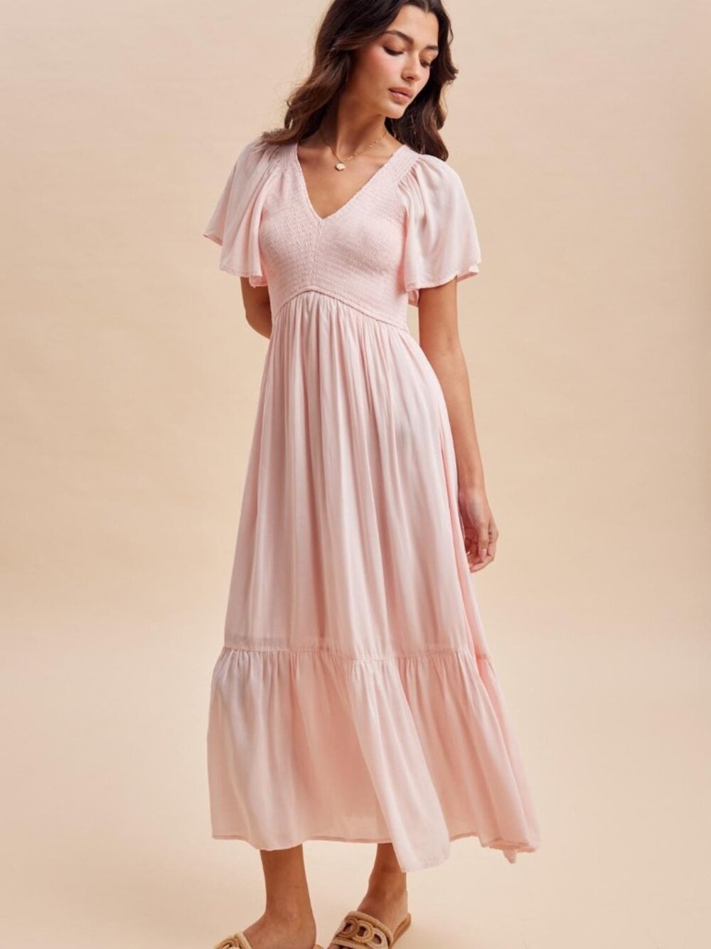 Modal Smocked Dress - Picture 4 of 5